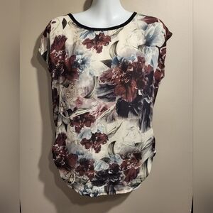 Floral Print Women's Tee, Size Small